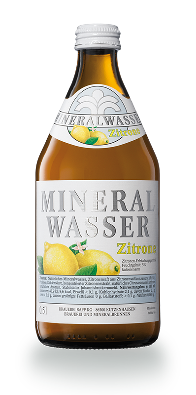 Mineralwasser Zitrone