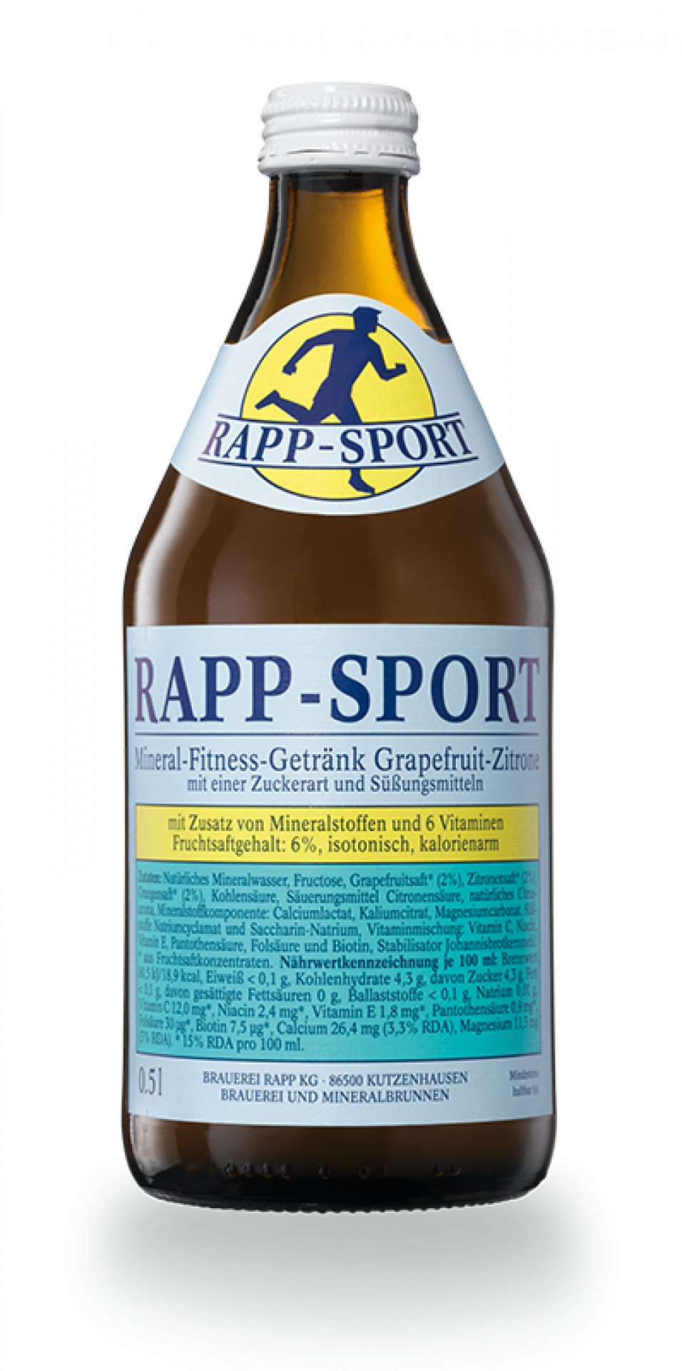 RAPP-Sport mit Grapefruit-, Zitronen- und Orangensaft, kohlensäurehaltig