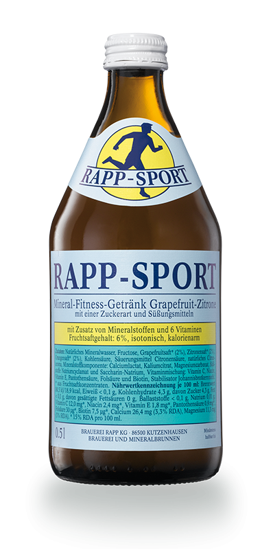 RAPP-Sport mit Grapefruit-, Zitronen- und Orangensaft, kohlensäurehaltig
